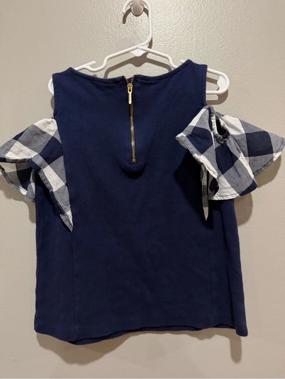 Janie and Jack 100% Cotton girls navy top size 10